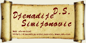 Đenadije Simijonović vizit kartica